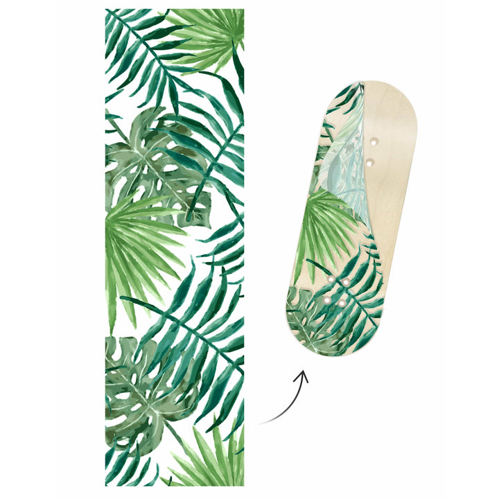Teak Tuning Limited Edition "Transparent Forest" Deck Graphic Wrap (Transparent Background) - 35mm x 110mm