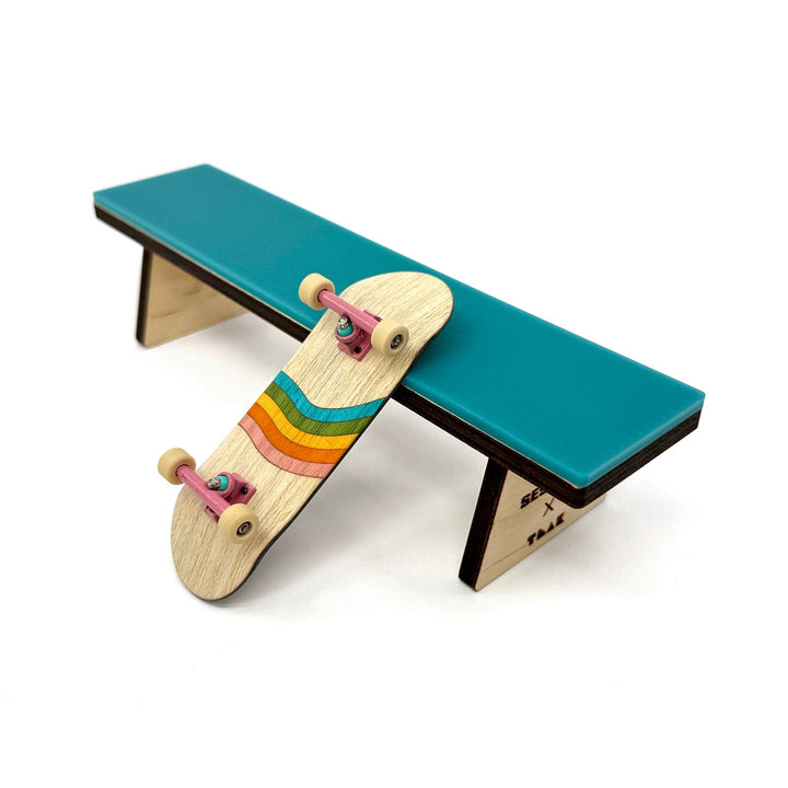 Session Fingerboards The Bench - Wooden Fingerboard Obstacle with Acrylic Surface