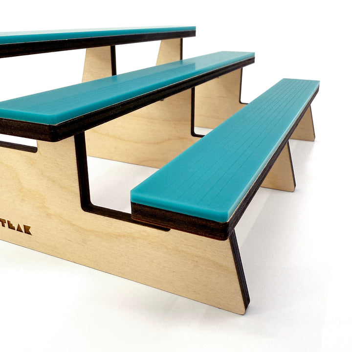 Session Fingerboards The Bleachers - Wooden Fingerboard Obstacle with Acrylic Surface