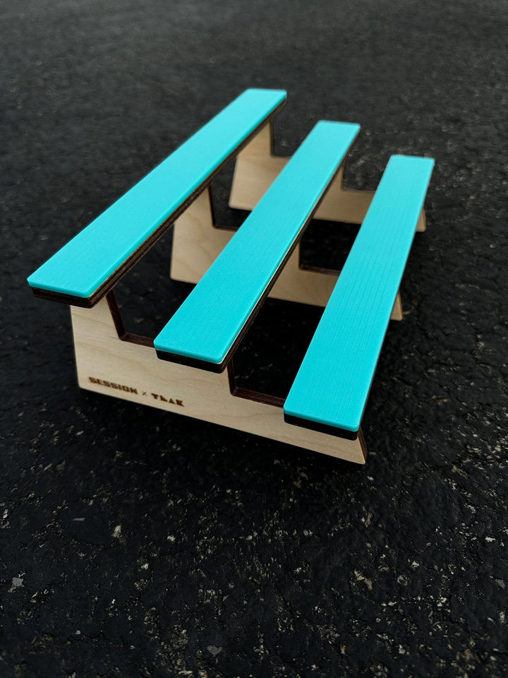 Session Fingerboards The Bleachers - Wooden Fingerboard Obstacle with Acrylic Surface