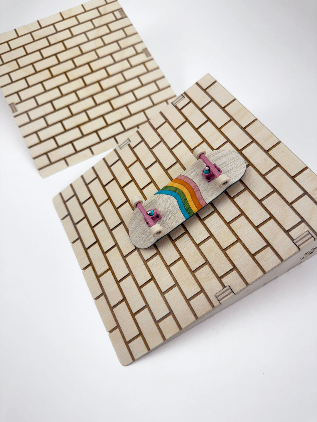 Session Fingerboards Wooden Fingerboard Ramp Kickers - Brick Surface