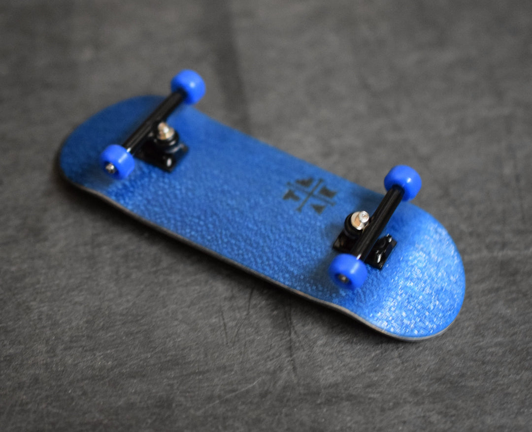 Teak Tuning 32mm Prolific Gen2 Fingerboard Complete - "Midnight Blues" Colorway - Gen2 Prodigy Trucks + Pro Duro Bubble Bushings