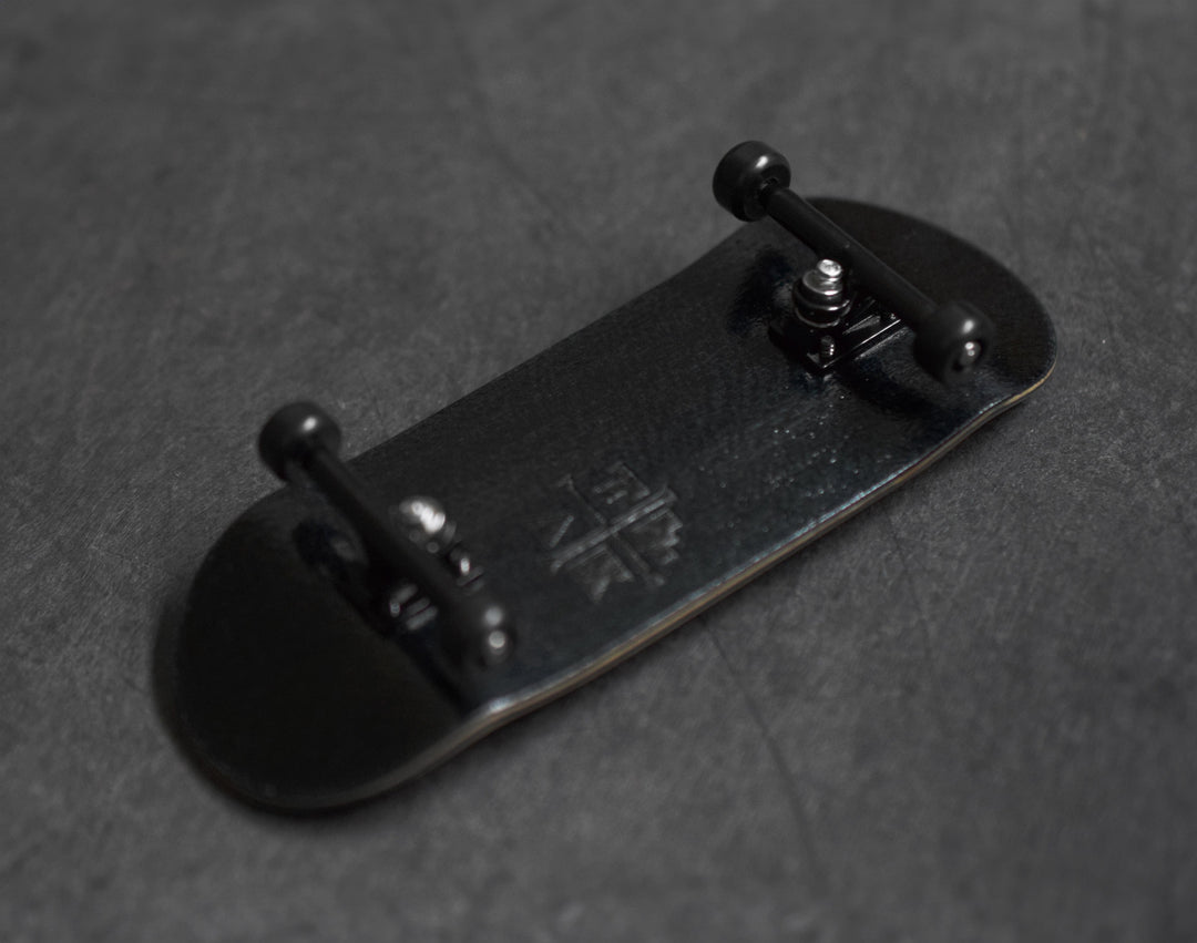 Teak Tuning 34mm Prolific Gen2 Fingerboard Complete - "All Blacks" Colorway - Gen2 Prodigy Trucks + Pro Duro Bubble Bushings