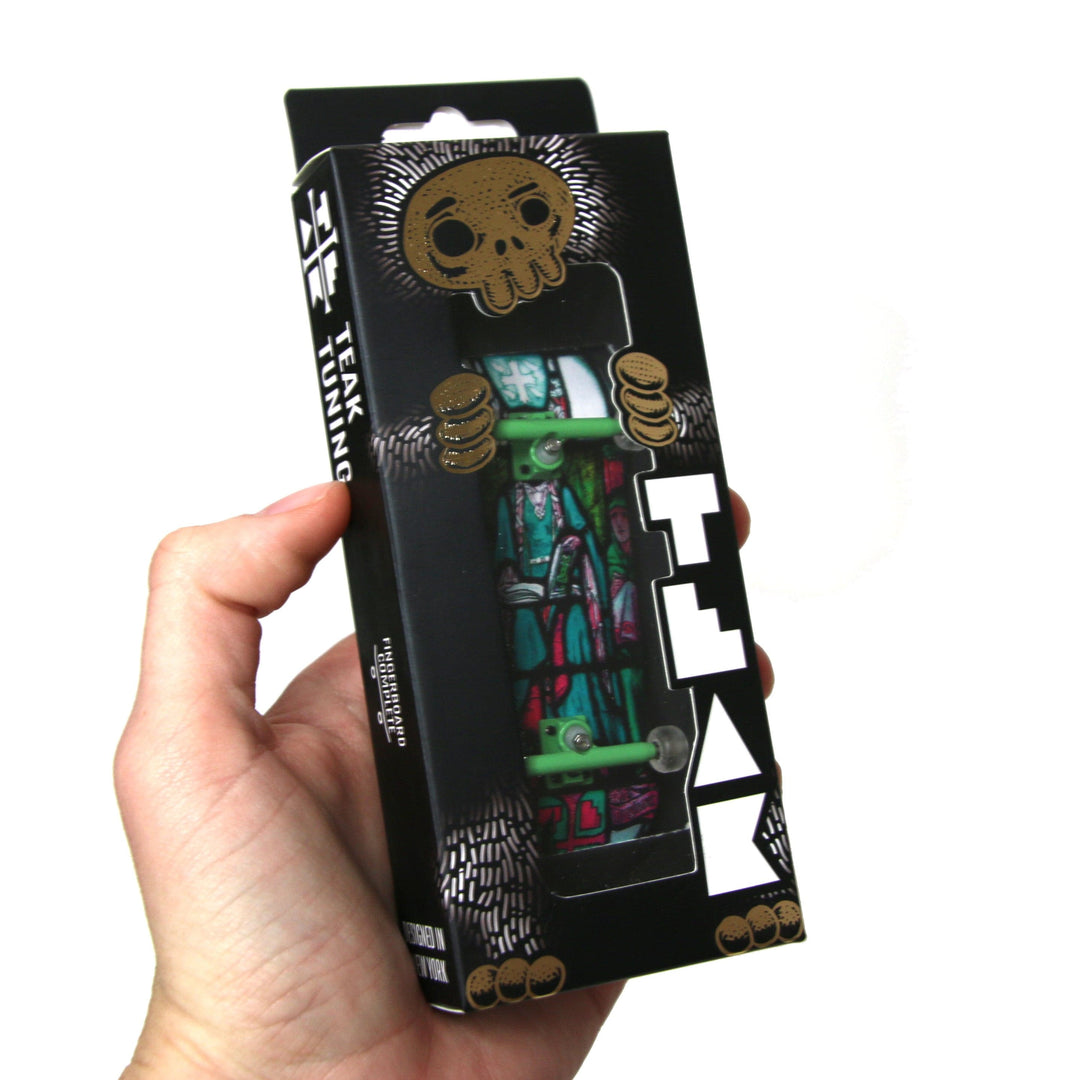 Teak Tuning Heat Transfer Graphic 34mm Gen2 Fingerboard Complete - "Queen Margaret Stained Glass" Edition