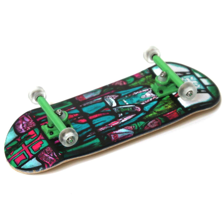 Teak Tuning Heat Transfer Graphic 34mm Gen2 Fingerboard Complete - "Queen Margaret Stained Glass" Edition