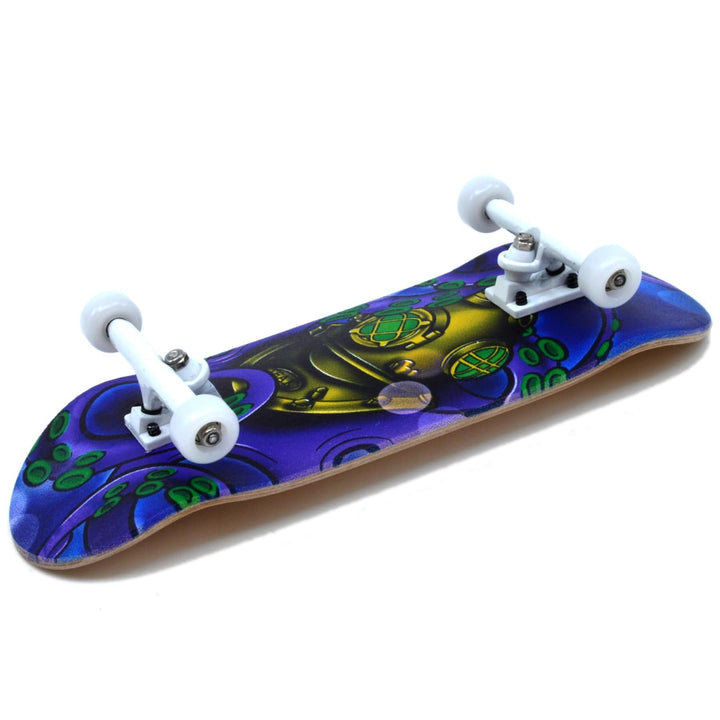Teak Tuning 34mm Prolific Gen2 Fingerboard Complete - "Deep Sea Dive" Graphic - Gen2 Prodigy Trucks + Pro Duro Bubble Bushings