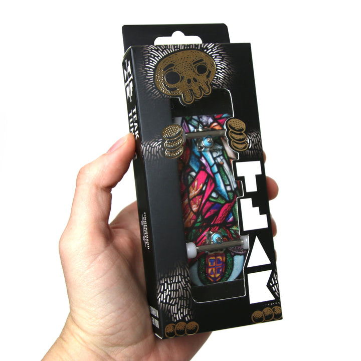 Teak Tuning Heat Transfer Graphic 34mm Gen2 Fingerboard Complete - "Wallace Stained Glass" Edition