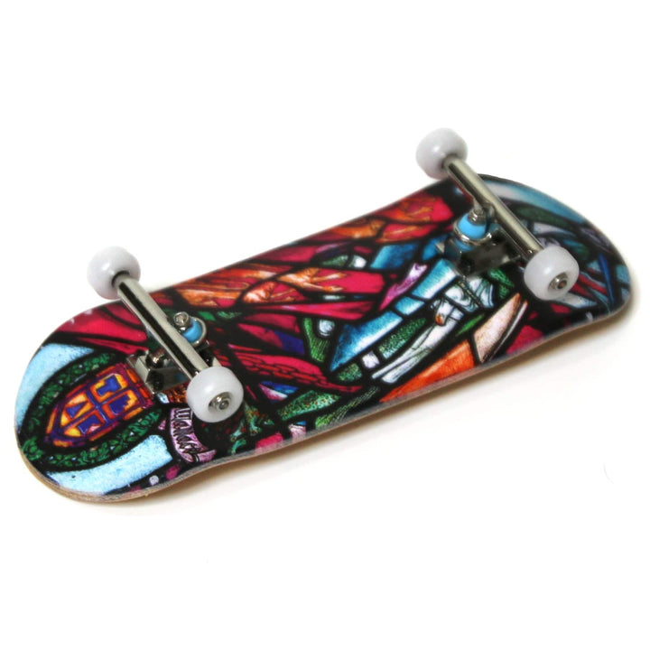 Teak Tuning Heat Transfer Graphic 34mm Gen2 Fingerboard Complete - "Wallace Stained Glass" Edition