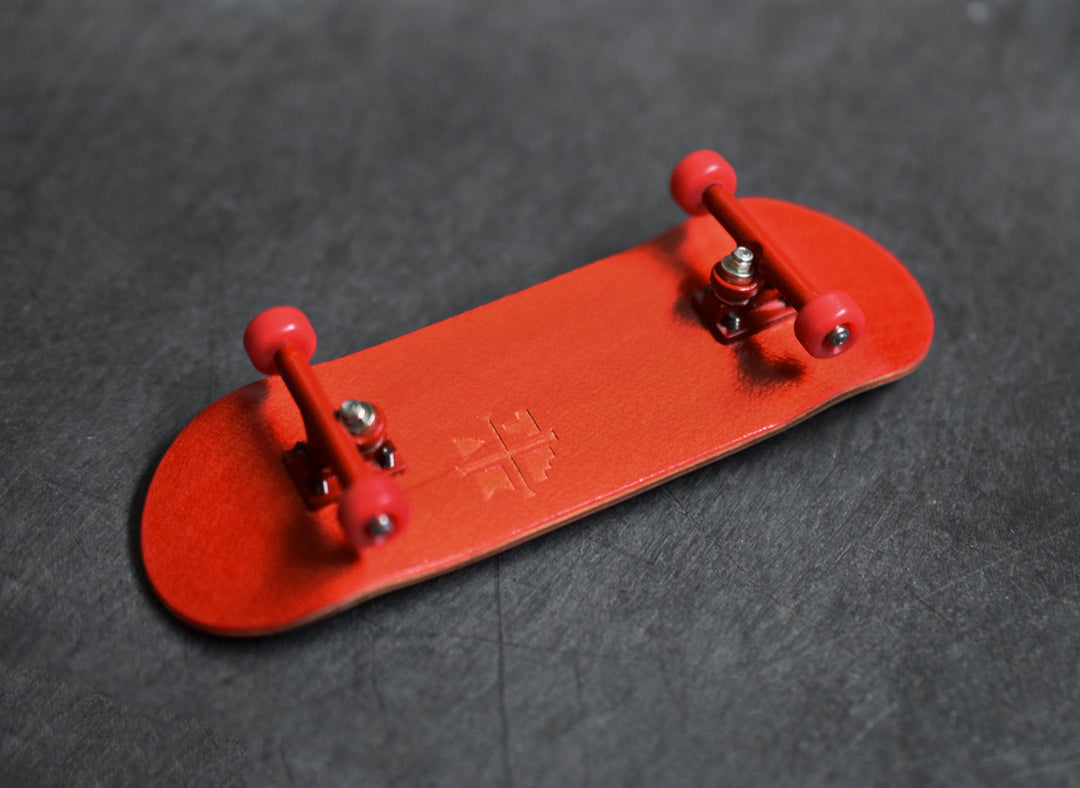 Teak Tuning 32mm Prolific Gen2 Fingerboard Complete - "Red Rover" Colorway - Gen2 Prodigy Trucks + Pro Duro Bubble Bushings