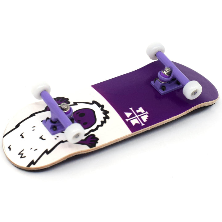 Teak Tuning 32mm Prolific Gen2 Fingerboard Complete - "Purple Yeti" Graphic - Gen2 Prodigy Trucks + Pro Duro Bubble Bushings