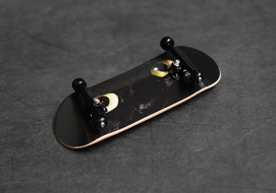 Teak Tuning 34mm Prolific Gen2 Fingerboard Complete - "Midnight Stare" Graphic - Gen2 Prodigy Trucks + Pro Duro Bubble Bushings