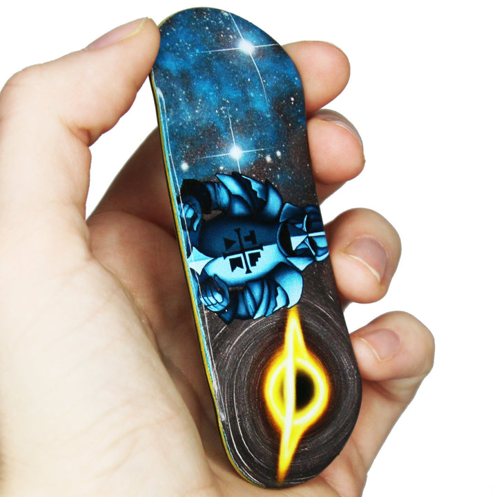 Teak Tuning Flow Series Wooden Deck - Knightfall Vader Pro Model Graphic   - 34x96mm with Colorful Plies