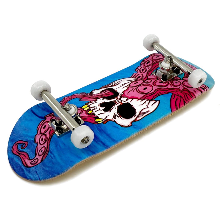 Teak Tuning 34mm Prolific Gen2 Fingerboard Complete - "Tidal Terror" Graphic - Gen2 Prodigy Trucks + Pro Duro Bubble Bushings