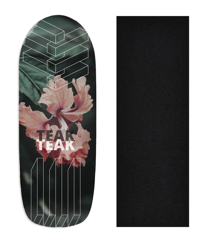 Teak Tuning Heat Transfer Graphic Wooden Fingerboard Deck, "Elliot Vair" Team Rider Collaboration V1