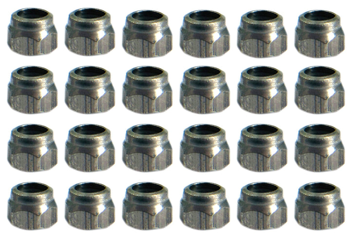 Teak Tuning 24PK Makers Series Professional Nylon Insert Fingerboard Lock Nuts (Stainless Steel)