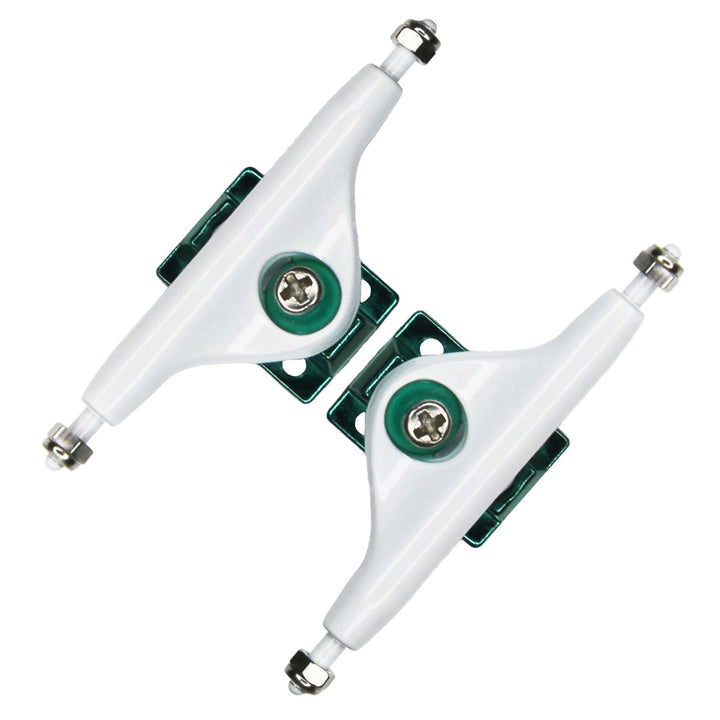 Teak Tuning 34mm Obsius x Teak Pro Fingerboard Trucks - Limited Edition Teal and White Collab Colorway