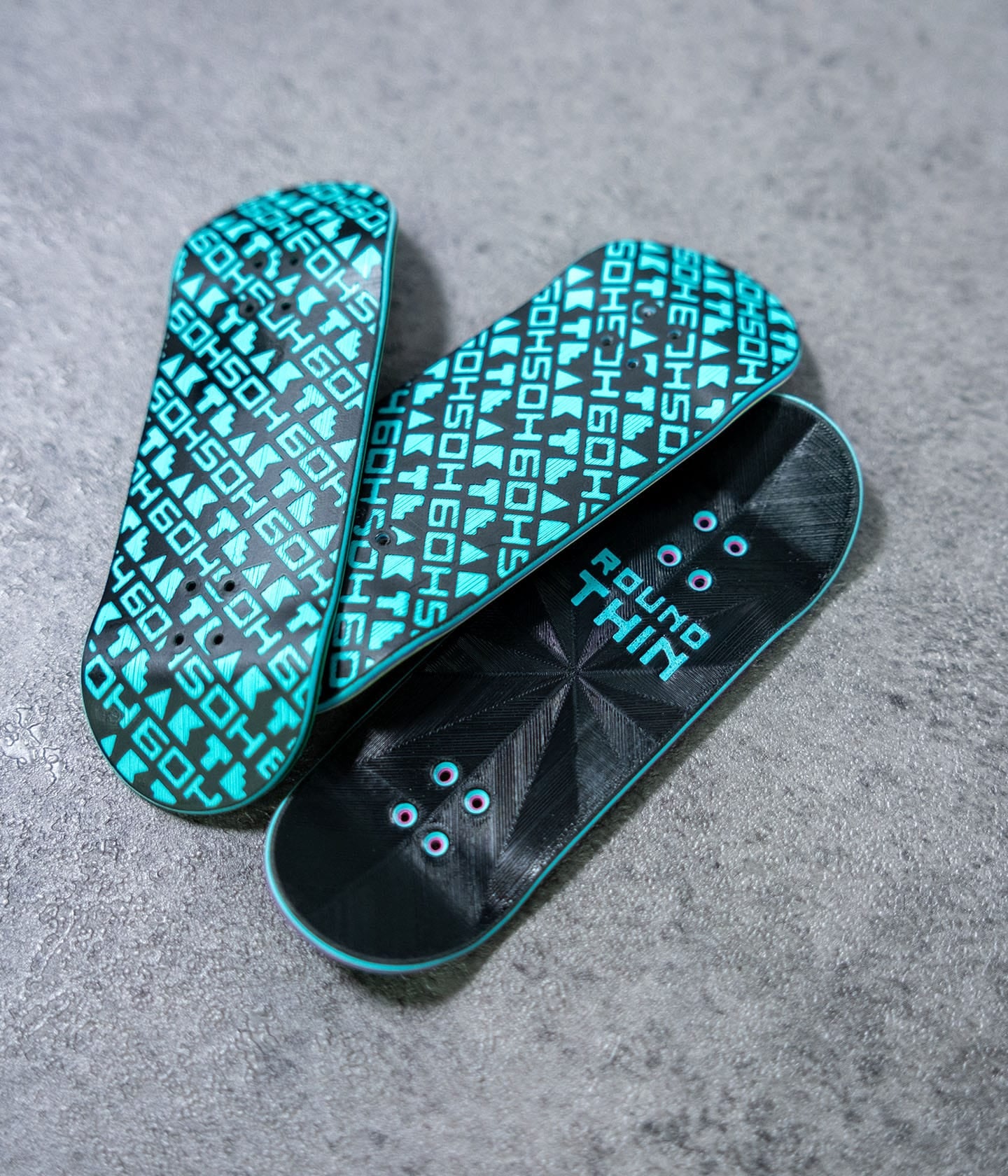Teak x 6oh5oh 3D Printed Fingerboard Deck, Teal – Teak Tuning Pro