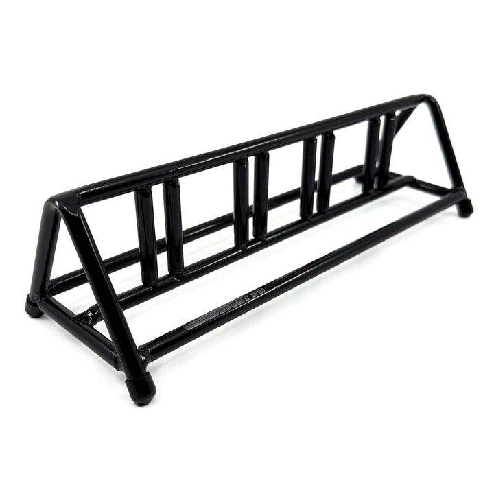 Teak Tuning Pro Fingerboards GrindRight Realistic Bike Rack Fingerboard Rail - 8 Inches - Black Edition