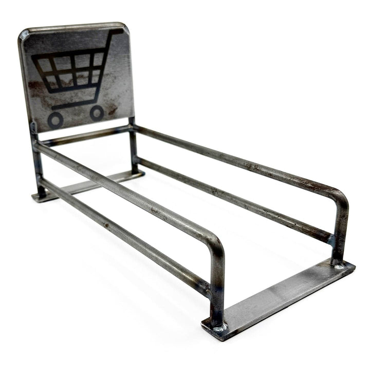 Teak Tuning Pro Fingerboards GrindRight Shopping Cart Coral Fingerboard Rail - 10 Inches - Raw Steel Edition