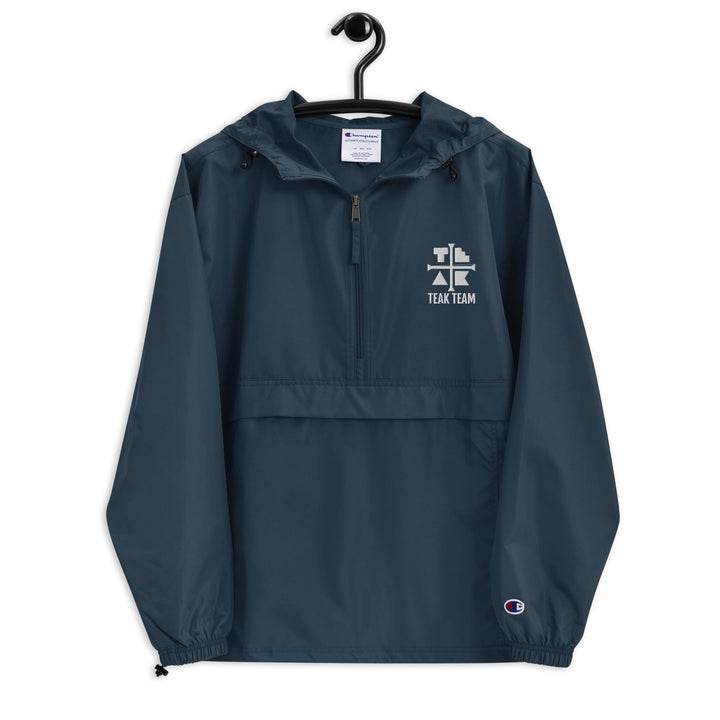 Teak Tuning Pro Fingerboards Teak Team Embroidered Champion Windbreaker Jacket - Teak Team Merch Navy / S