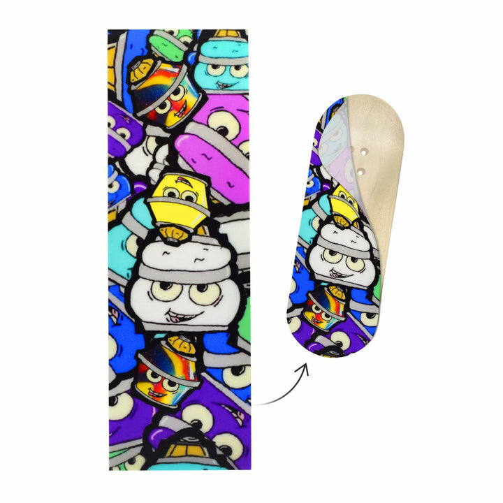 Teak Tuning "Bubble Bushing Collage" Deck Graphic Wrap - 35mm x 110mm