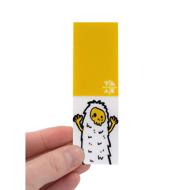 Teak Tuning "Yellow Yeti" Deck Graphic Wrap (Transparent Background) - 35mm x 110mm