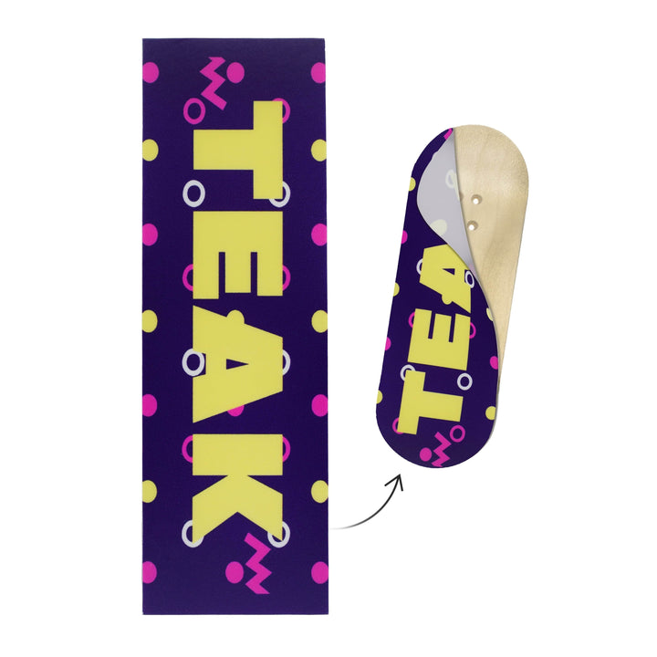 Teak Tuning "Confetti Teak Logo" Deck Graphic Wrap - 35mm x 110mm