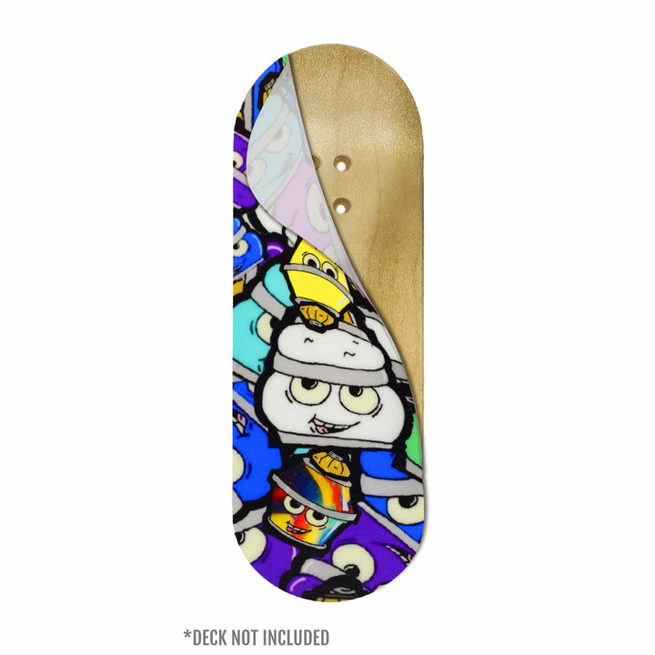 Teak Tuning "Bubble Bushing Collage" Deck Graphic Wrap - 35mm x 110mm