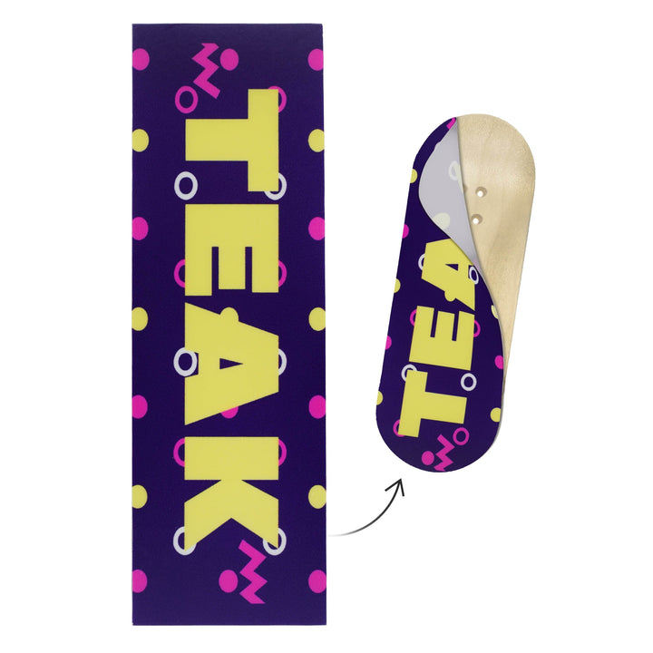 Teak Tuning "Confetti Teak Logo" Deck Graphic Wrap - 35mm x 110mm