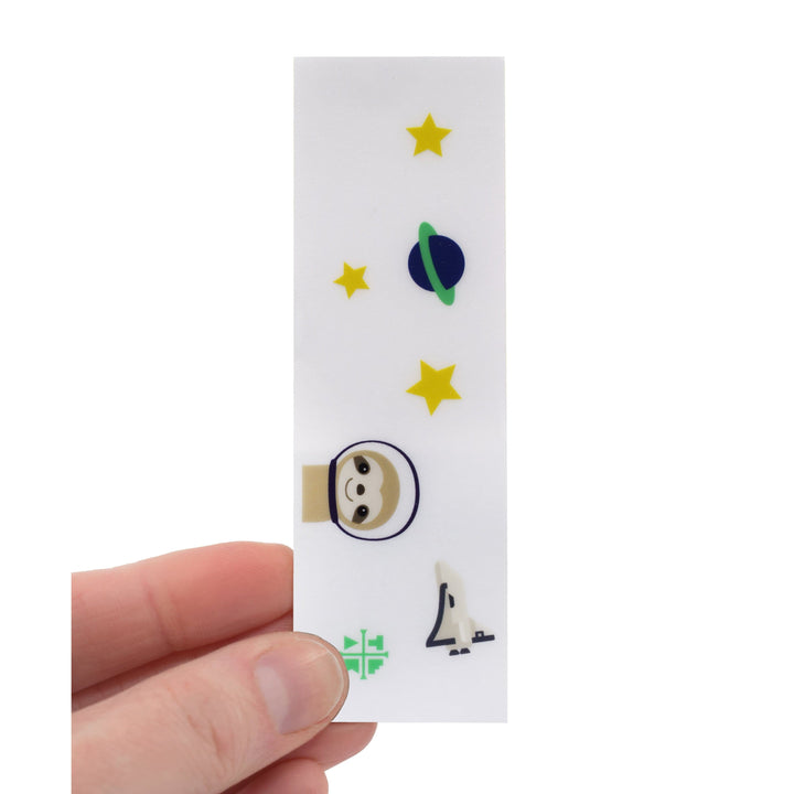 Teak Tuning "Sloth in Space" Deck Graphic Wrap (Transparent Background) - 35mm x 110mm