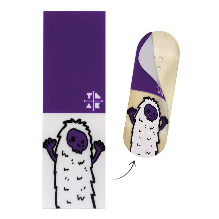 Teak Tuning "Purple Yeti" Deck Graphic Wrap (Transparent Background) - 35mm x 110mm