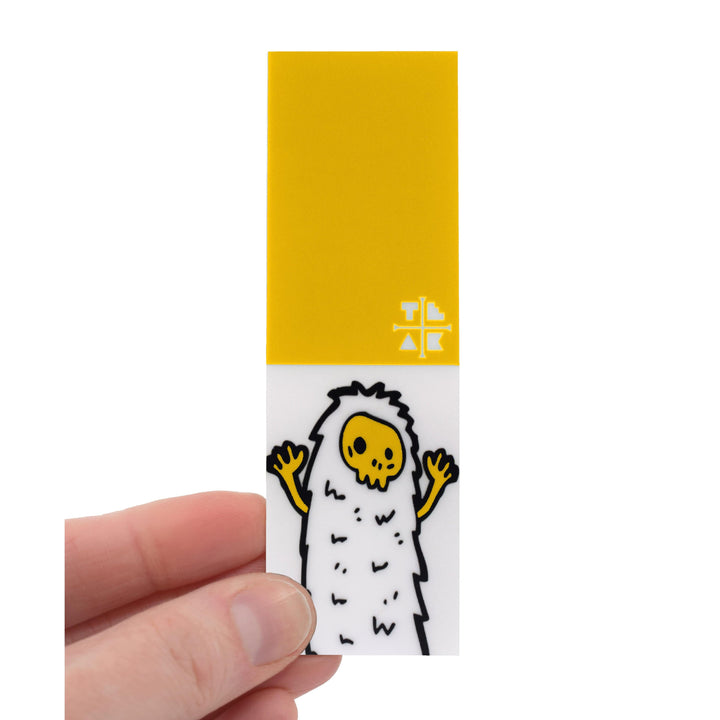 Teak Tuning "Yellow Yeti" Deck Graphic Wrap (Transparent Background) - 35mm x 110mm