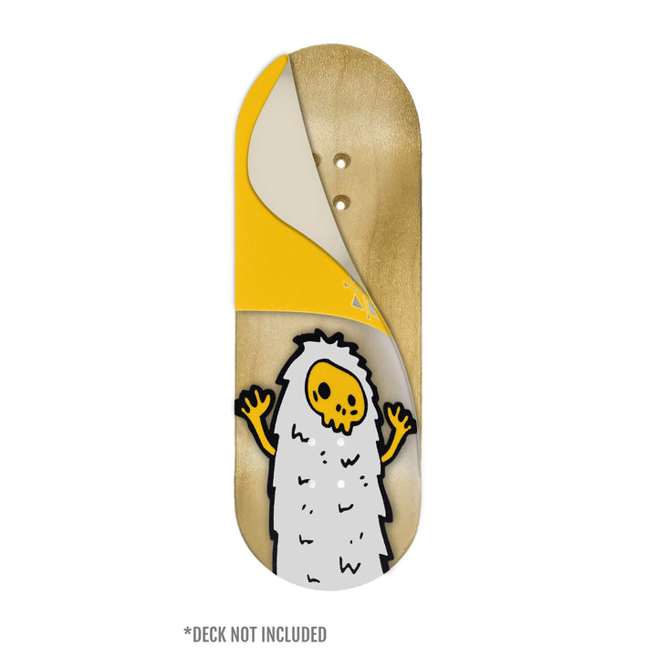 Teak Tuning "Yellow Yeti" Deck Graphic Wrap (Transparent Background) - 35mm x 110mm