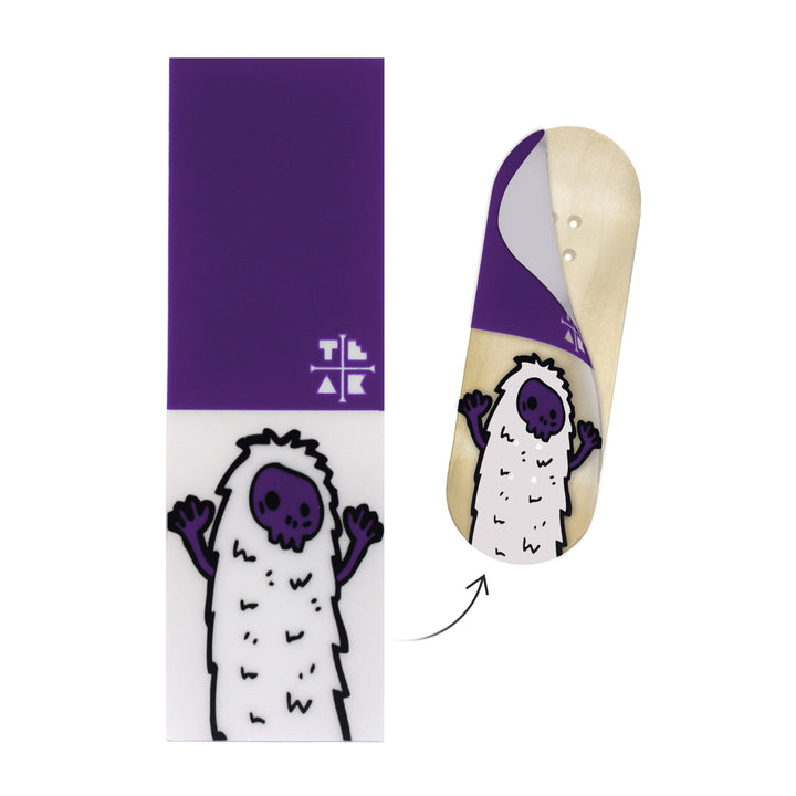 Teak Tuning "Purple Yeti" Deck Graphic Wrap (Transparent Background) - 35mm x 110mm
