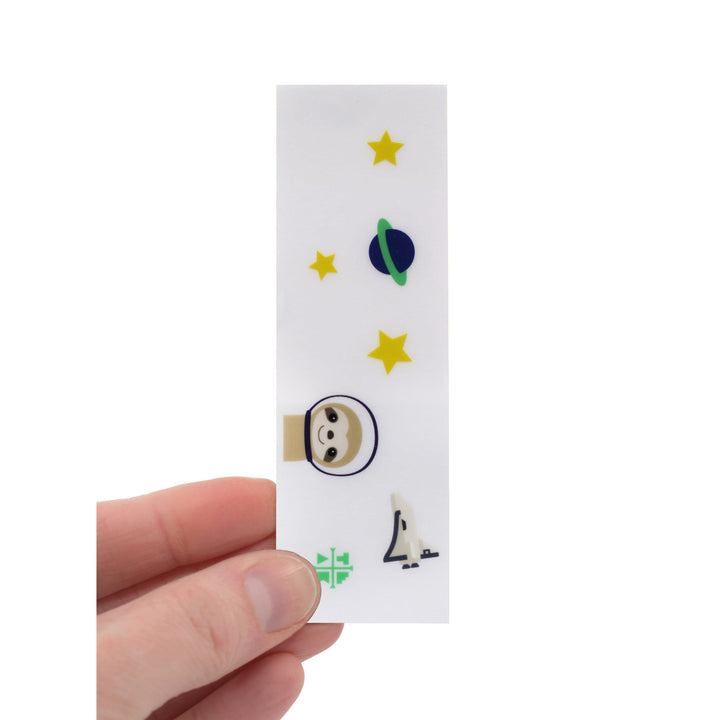 Teak Tuning "Sloth in Space" Deck Graphic Wrap (Transparent Background) - 35mm x 110mm