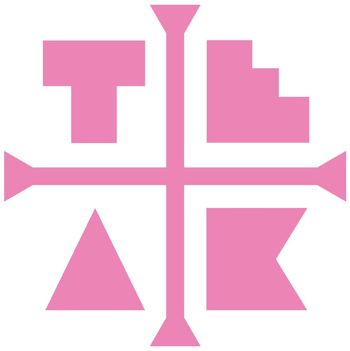 Teak Tuning Large Teak Logo Sticker (8" Large) Soft Pink