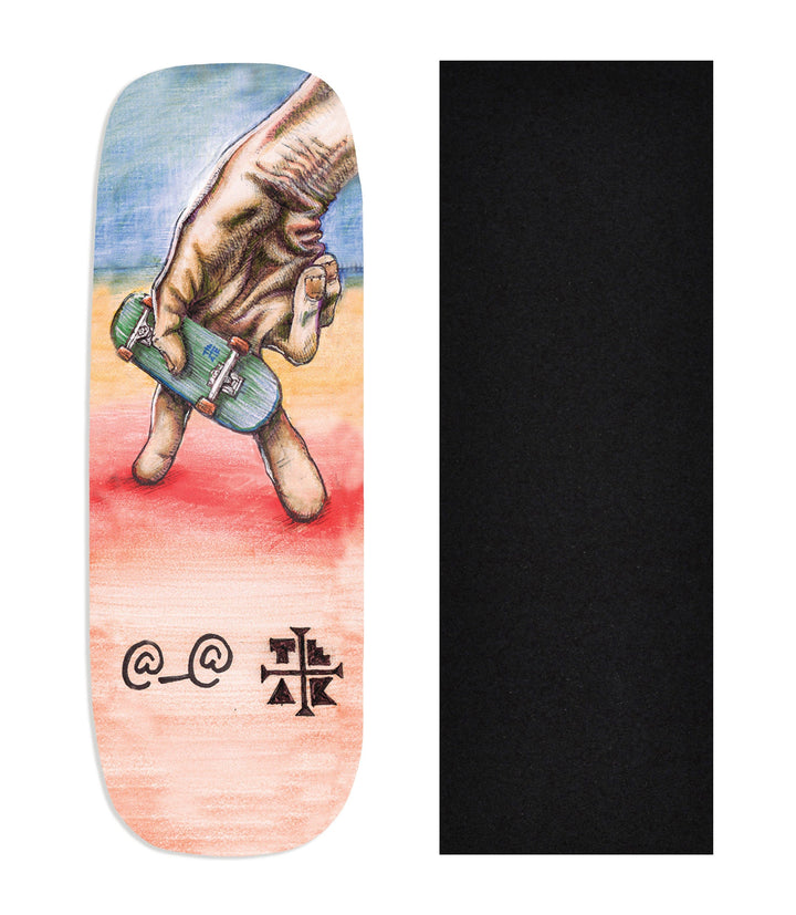 Teak Tuning Heat Transfer Graphic Wooden Fingerboard Deck, @louis_costa - Entry#24 Boxy Deck