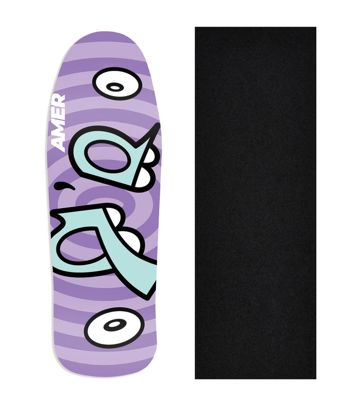 Teak Tuning Heat Transfer Graphic Wooden Fingerboard Deck, Amer - Entry#54 Carlsbad Cruiser Deck