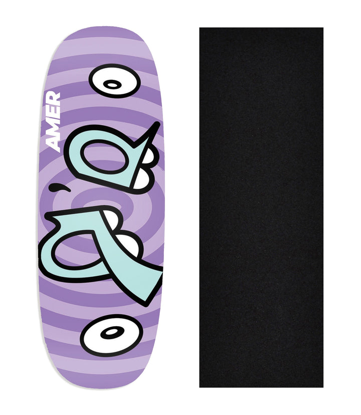 Teak Tuning Heat Transfer Graphic Wooden Fingerboard Deck, Amer - Entry#54 Ohhh Deck