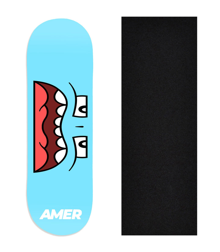 Teak Tuning Heat Transfer Graphic Wooden Fingerboard Deck, Amer - Entry#52