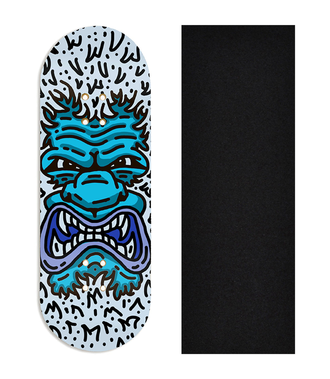 Teak Tuning Heat Transfer Graphic Wooden Fingerboard Deck, @sausage.ramps - Entry#96 32mm Deck