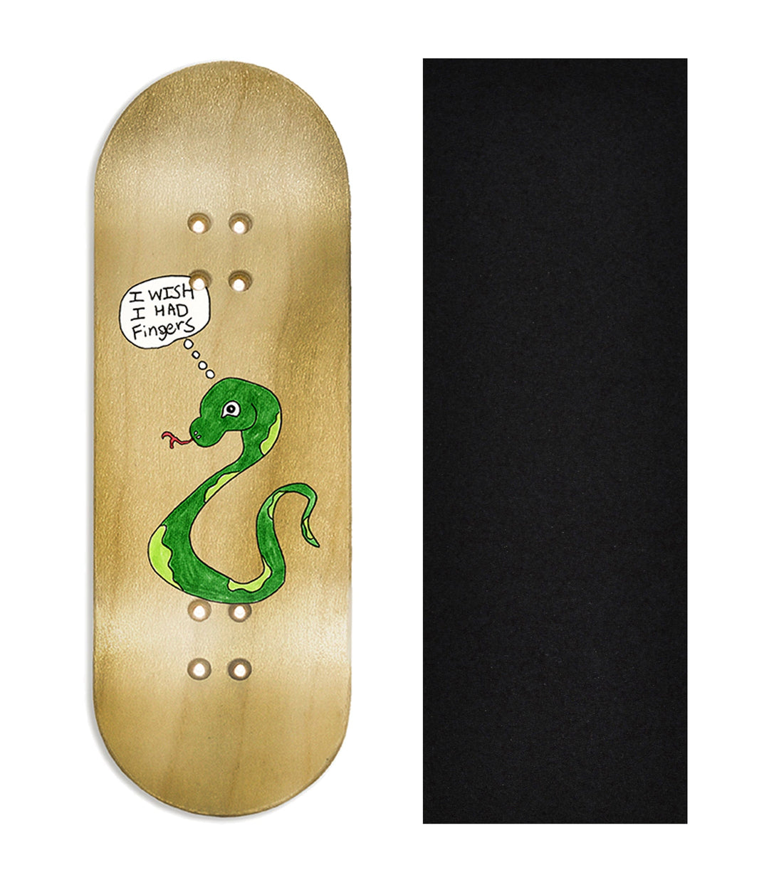 Teak Tuning Heat Transfer Graphic Wooden Fingerboard Deck, @growfingerboards - Entry#145 32mm Deck