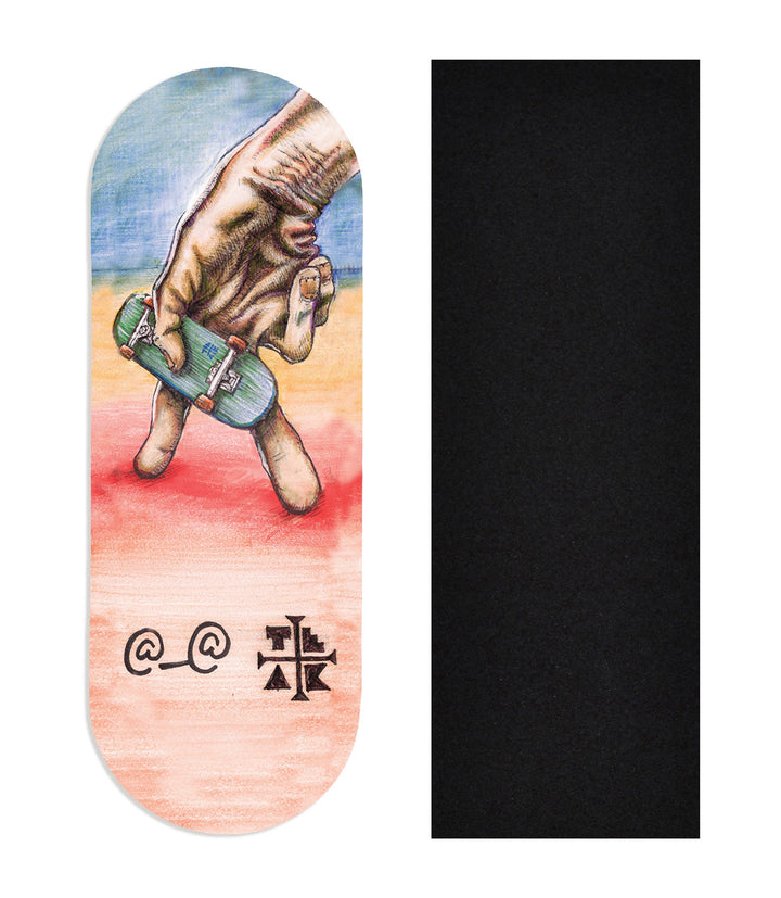 Teak Tuning Heat Transfer Graphic Wooden Fingerboard Deck, @louis_costa - Entry#24 34mm Deck