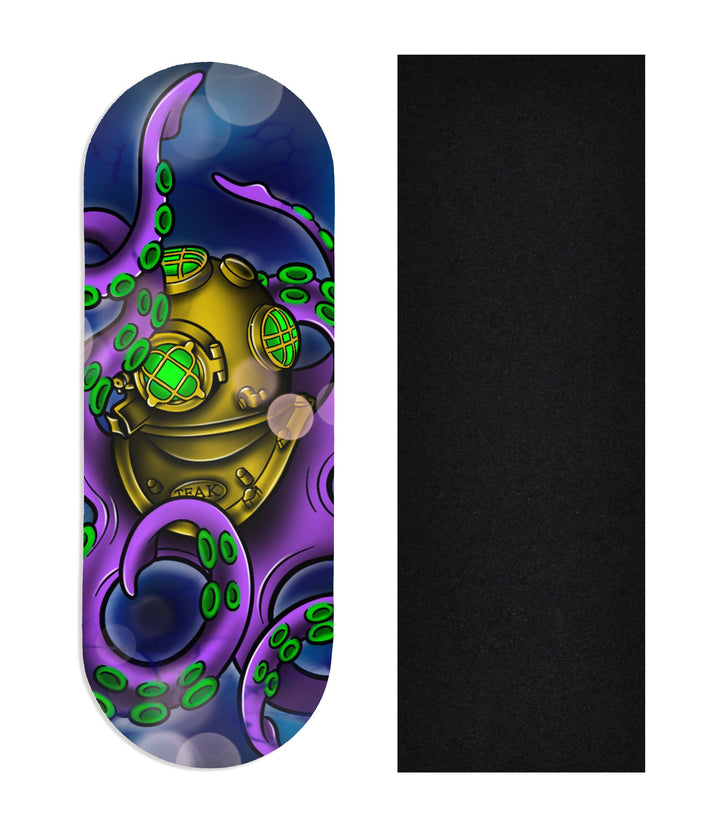 Teak Tuning Heat Transfer Graphic Wooden Fingerboard Deck, @solemn.fb - Entry#51 34mm Deck