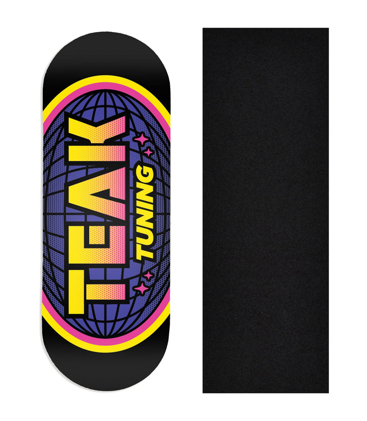 Teak Tuning Heat Transfer Graphic Wooden Fingerboard Deck, @lukecline - Entry#69 34mm Deck