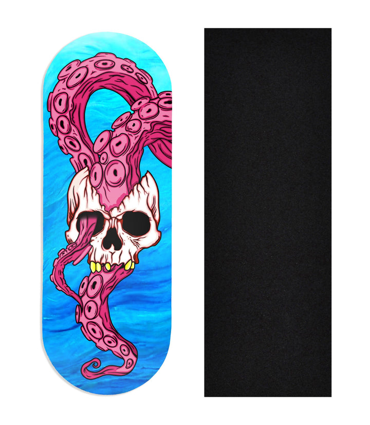 Teak Tuning Heat Transfer Graphic Wooden Fingerboard Deck, Andrew Walters - Entry#126 34mm Deck