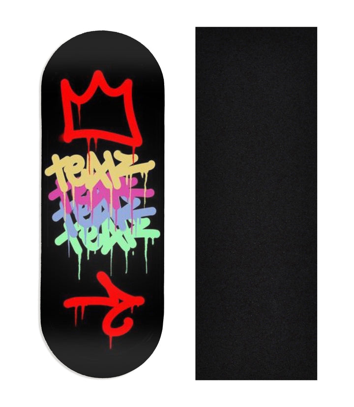 Teak Tuning Heat Transfer Graphic Wooden Fingerboard Deck, @dollhouse.fb - Entry #140