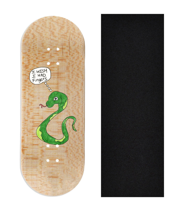 Teak Tuning Heat Transfer Graphic Wooden Fingerboard Deck, @growfingerboards - Entry#145 34mm Deck