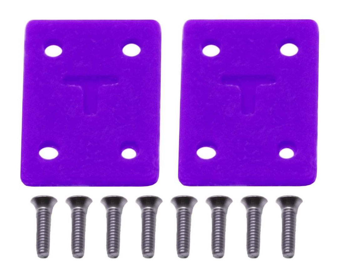 Teak Tuning Riser Pad Kit (Includes 8 Long Screws) - Amethyst Purple