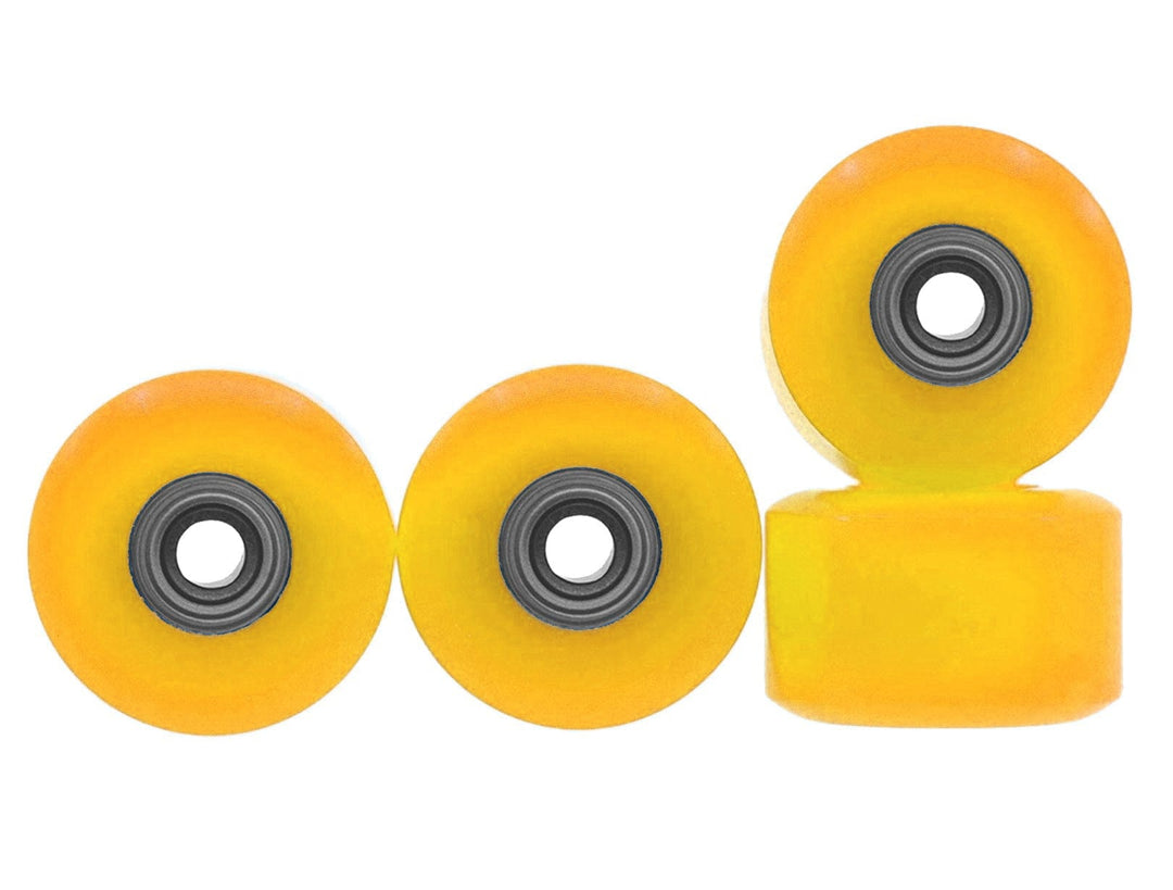 Teak Tuning Apex New Street Wheels - 85D Performance Poly - ABEC-9 Bearings - "Banana Yellow"